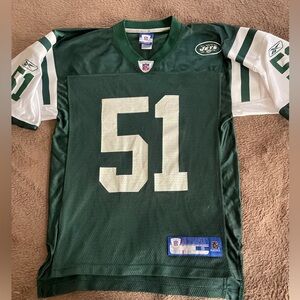 Vintage Reebok NFL J. Vilma #51 New York Jets Home Jersey Sz S, Players Inc.